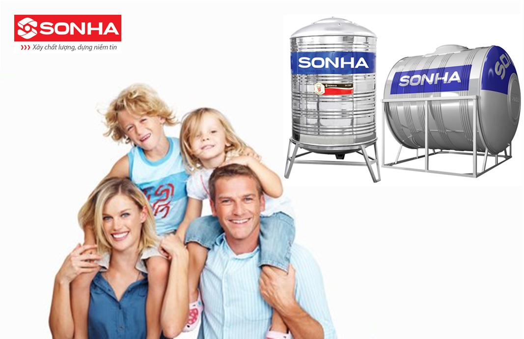 Bồn nước Sơn Hà 2000l – Sự lựa chọn phù hợp cho nhà 4 người​