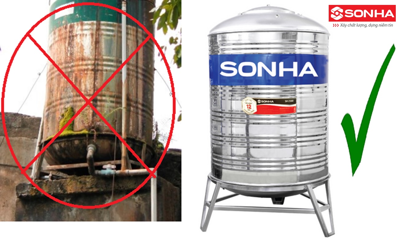 Bồn nước Sơn Hà 3000l – Thương hiệu uy tín cho mọi gia đình Việt
