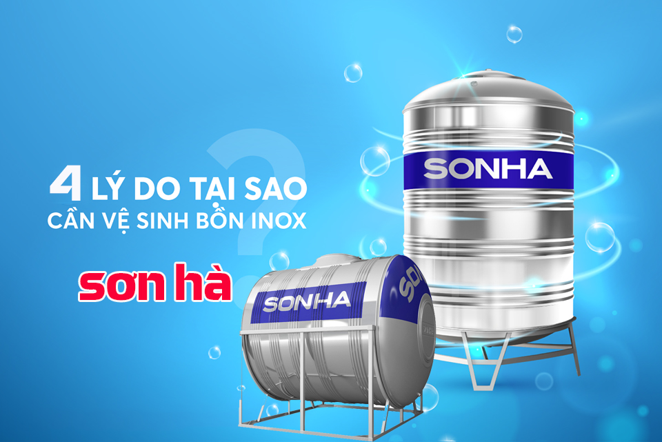 4 lý do nên vệ sinh bồn nước inox sơn hà