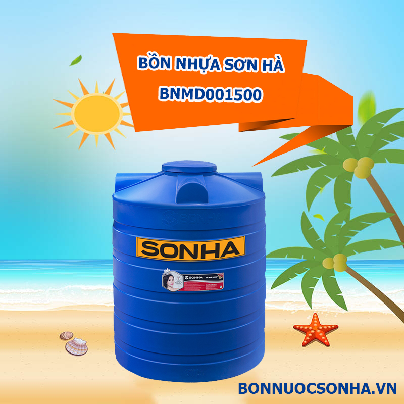 [Review] Bồn nhựa Sơn Hà BNMD001500 tại showroom bồn nước SEABIG
