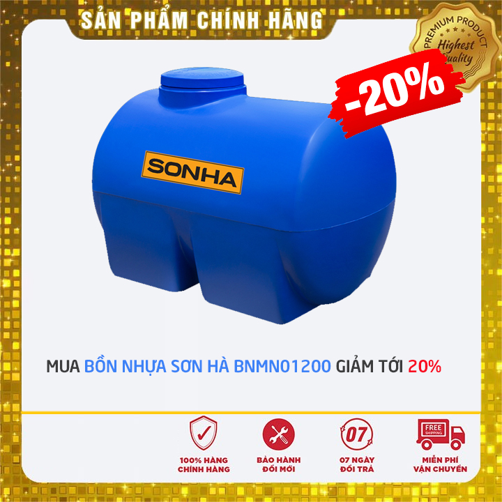 Mua bồn nhựa Sơn Hà BNMN01200 giảm tới 20%