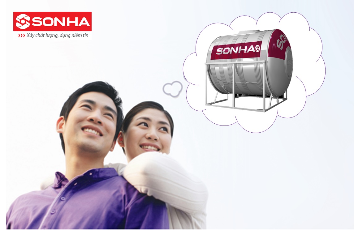 Bồn nước Sơn Hà 1000l – Sự lựa chọn số 1 cho gia đình ít người