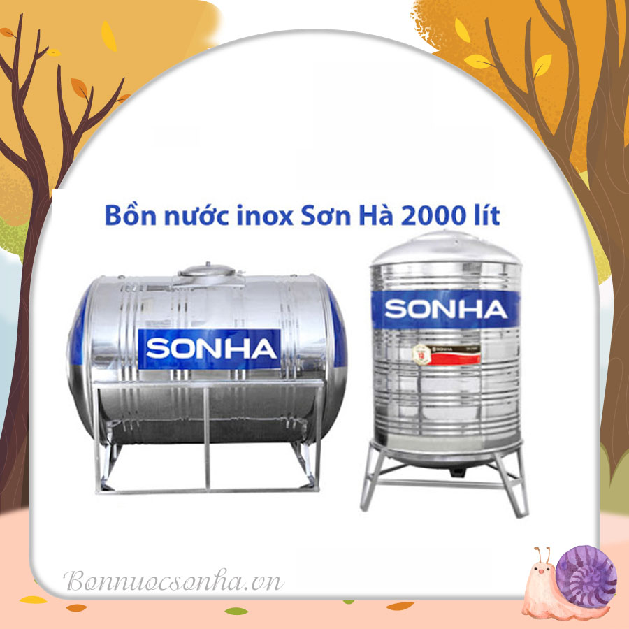 Bảng giá bồn nước inox 2000 lít giá rẻ mùa thu 2020
