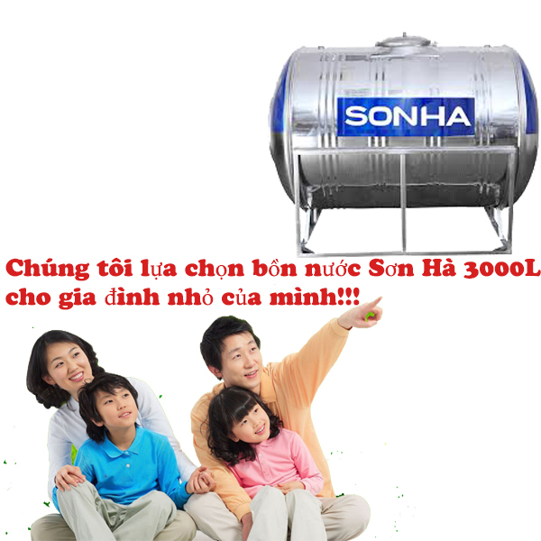 Bồn nước Sơn Hà 3000L lựa chọn sáng suốt trong hè này