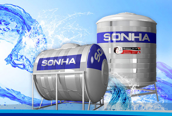 Bồn Nước Sơn Hà 6000L Chính Hãng Giá Rẻ Cho Mọi Gia Đình