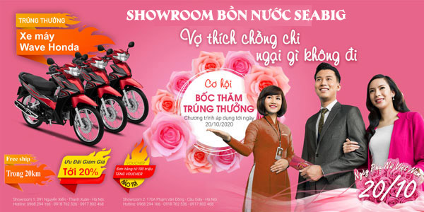 Mua bồn nước Sơn Hà" nhân ngày 20-10 nhận ưu đãi gì?