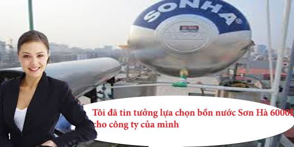 Bồn nước Sơn Hà 6000L phù hợp với cửa hàng, công ty nhỏ