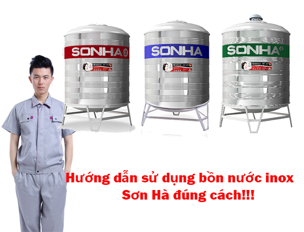 Sử dụng bồn nước inox Sơn Hà như thế nào là đúng cách