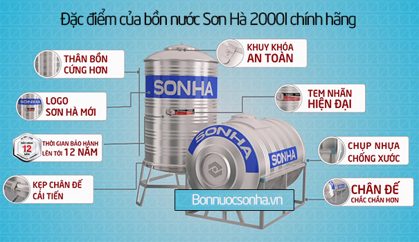dac-diem-cua-bon-nuoc-son-ha-2000l-inox-chinh-hang