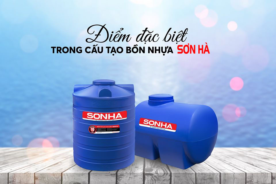 Điểm đặc biệt trong cấu tạo bồn nhựa sơn hà