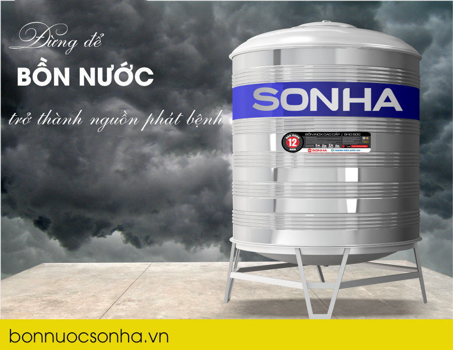 Đừng để bồn nước trở thành nguồn phát bệnh