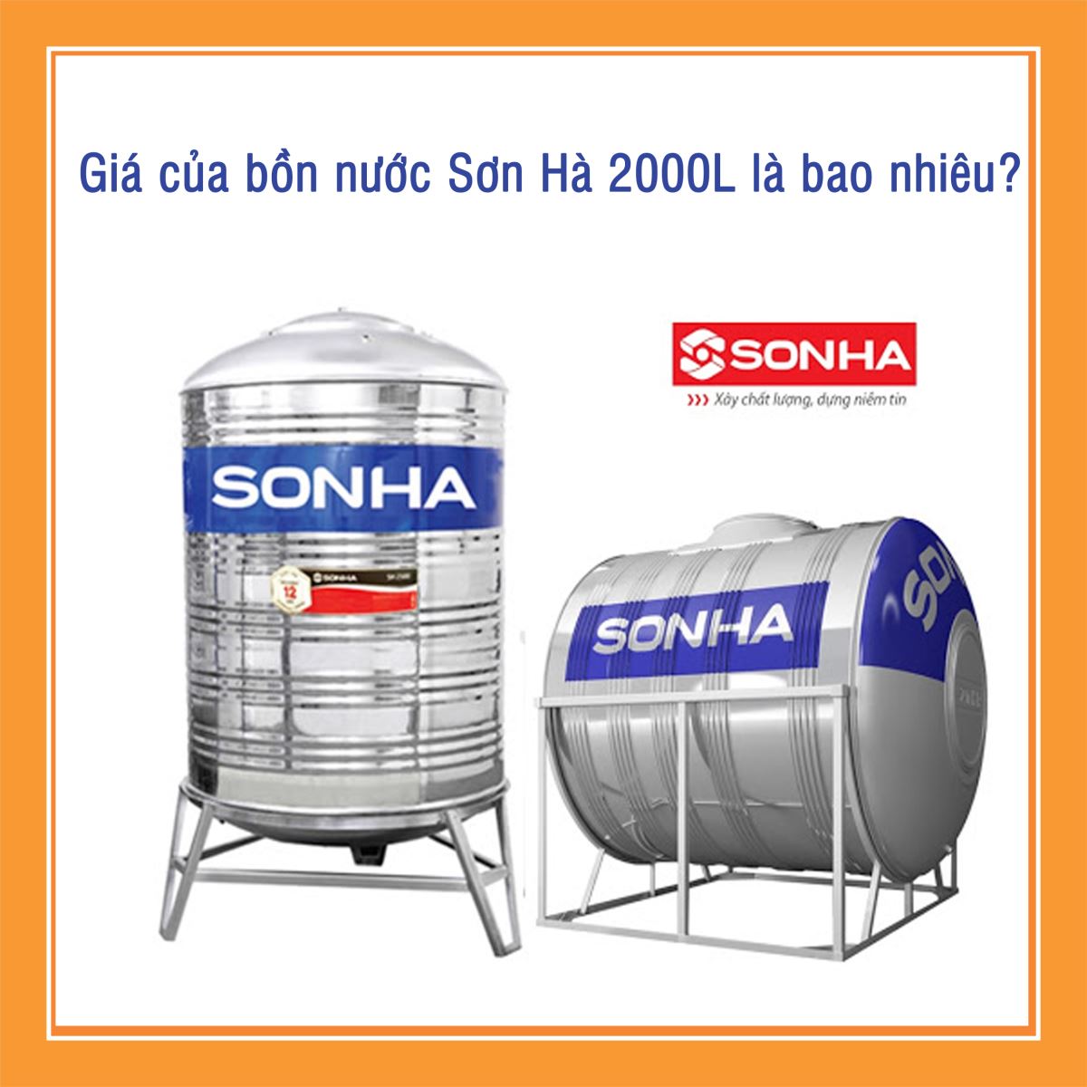 Giá của bồn nước Sơn Hà 2000L là bao nhiêu?