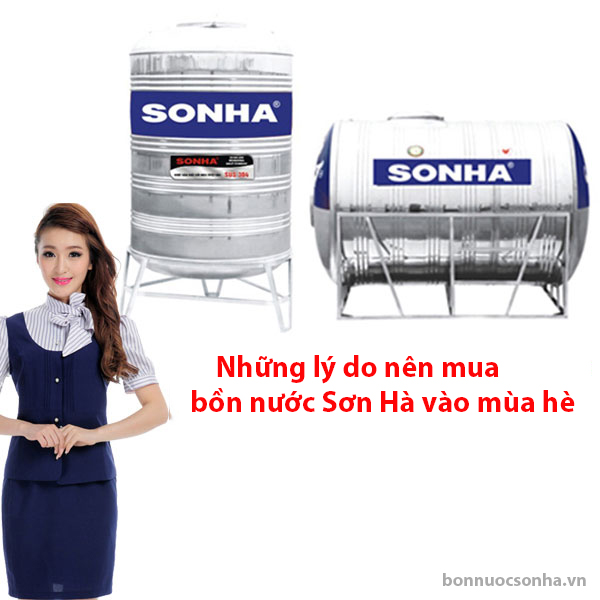 Những lý do nên mua bồn nước Sơn Hà vào mùa hè