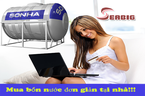 Mua bồn nước Sơn Hà dễ dàng ngay tại nhà