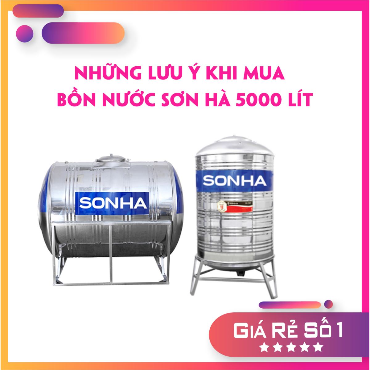 Những lưu ý khi mua bồn nước Sơn Hà 5000 lít