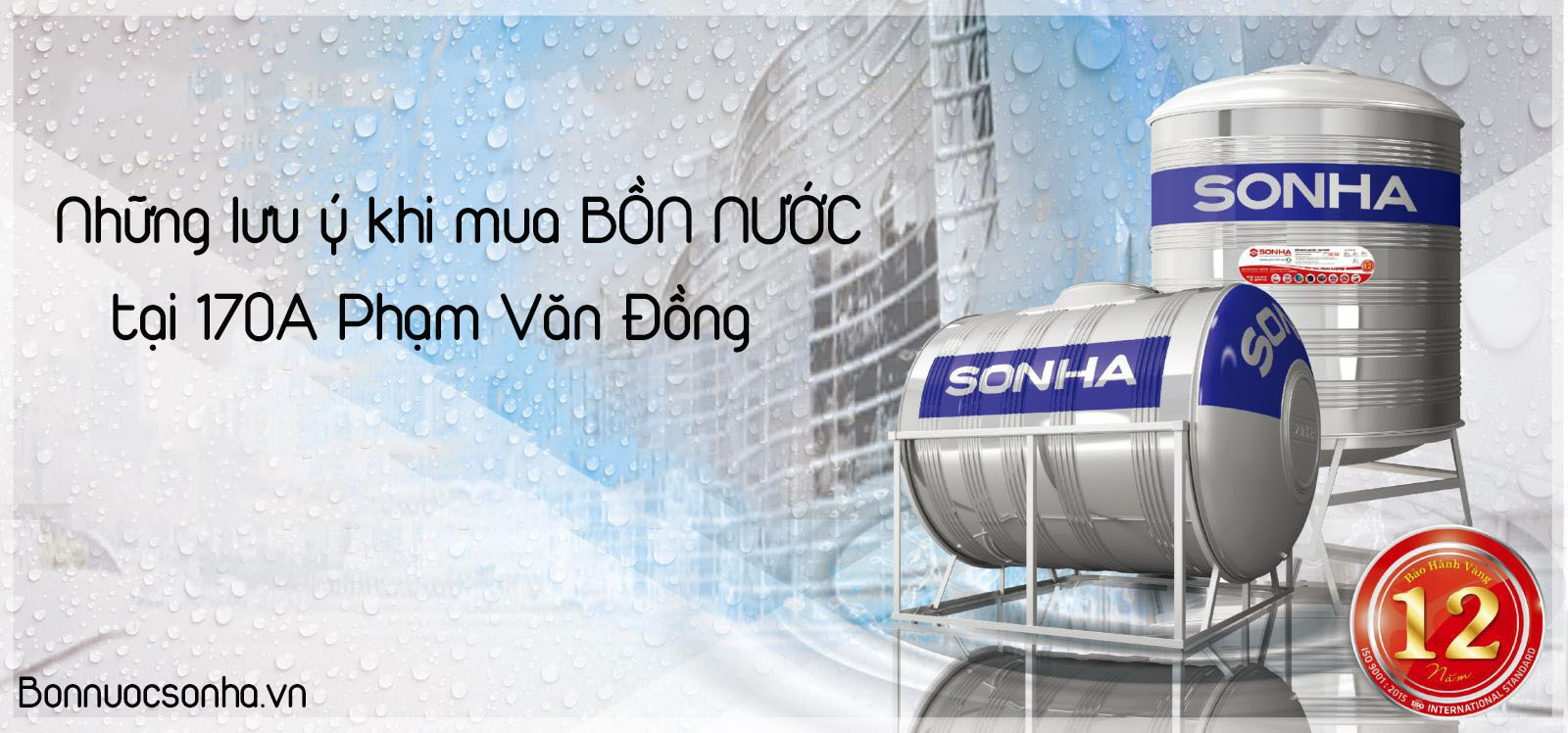 Những lưu ý khi mua bồn nước tại 170A Phạm Văn Đồng