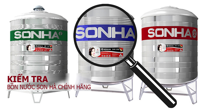 Phân biệt bồn nước Sơn Hà thật giả như thế nào?