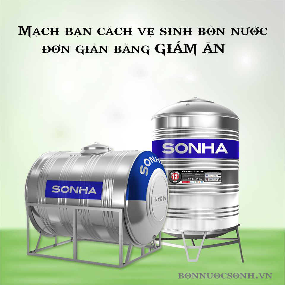Mách bạn cách vệ sinh bồn nước đơn giản bằng GIẤM ĂN