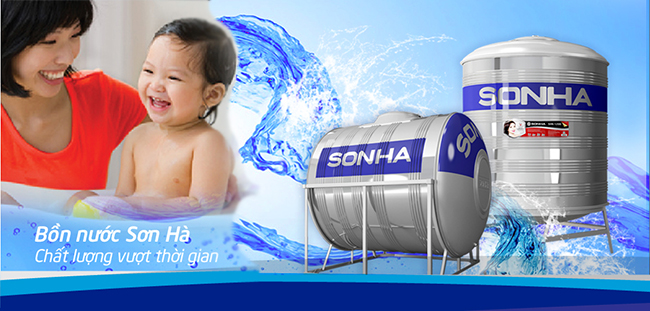 Bồn nước Sơn Hà với nhiều tính năng vượt trội