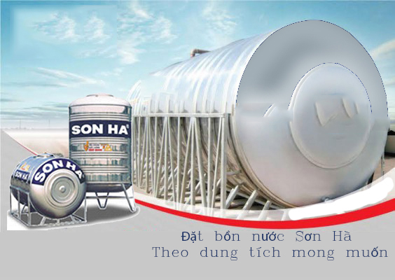 Cách đặt mua bồn nước Sơn Hà theo dung tích yêu cầu